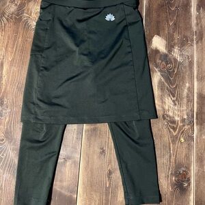 Dark green Kids Skirt with Leggings